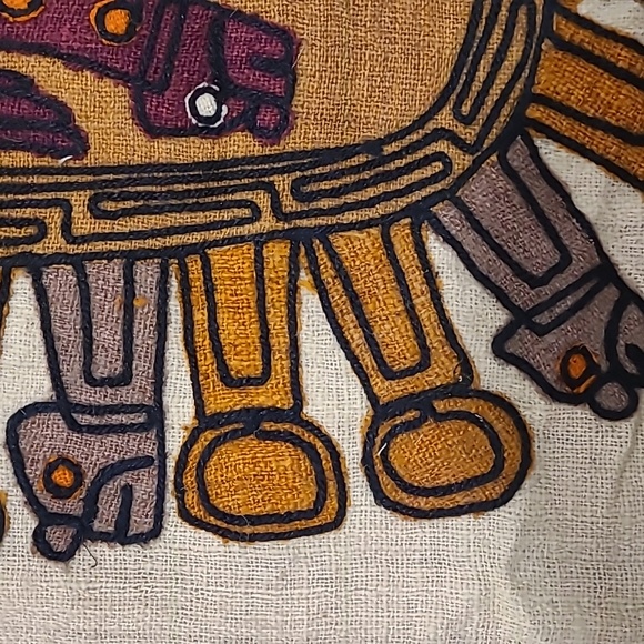 MAYAN TEXTILE WALL HANGING I - Picture 3 of 4
